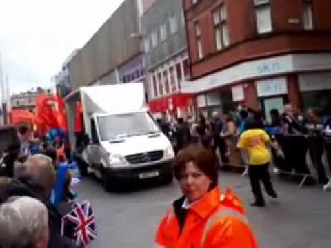 Leicester Olympic torch relay