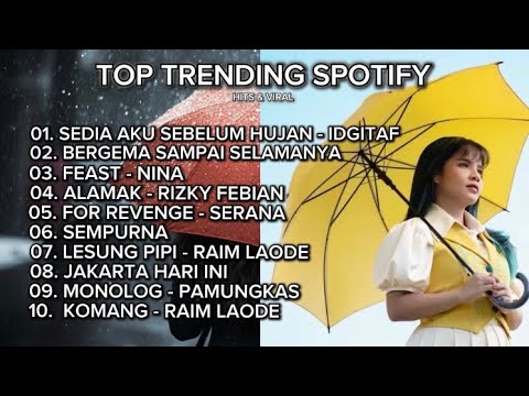 TOP HITS PLAYLIST SPOTIFY INDONESIA 2025 || SEDIA AKU SEBELUM HUJAN - IDGITAF #lagupopindonesia