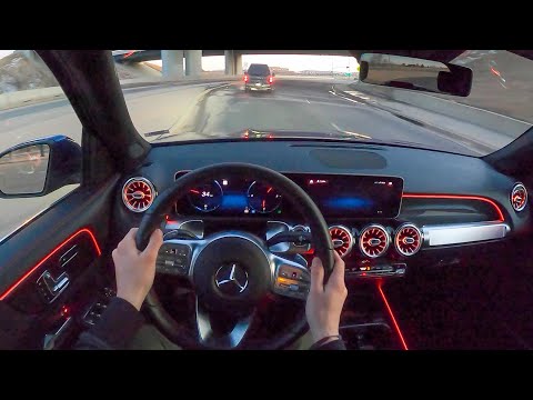 2022 Mercedes-Benz GLB250 - POV Night Drive (Binaural Audio)