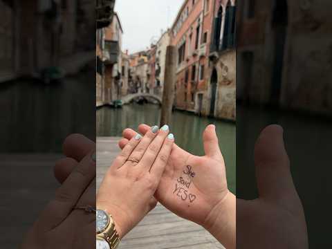 Day 3: Venice you stole my heart 💍🤍 #proposal #propose #engagement