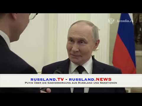 Putin über die Gasversorgung aus Russland und Sanktionen Video-Thumbnail von YouTube