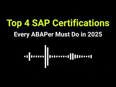 Best SAP Certifications for ABAP Developers in 2025 | ABAP Cloud, BTP, Fiori Explained