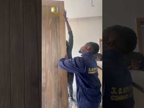WOODEN PIVOT DOOR INSTALLATION