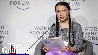 'I want you to panic': 16-year-old issues climate warning at Davos