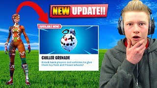 new update chiller grenade fortnite battle royale - chillers fortnite