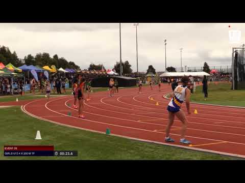 Girls U13 4 x 200m Timed Final 1 - 2019 SUBWAY State Relay Championships // LAVicTV