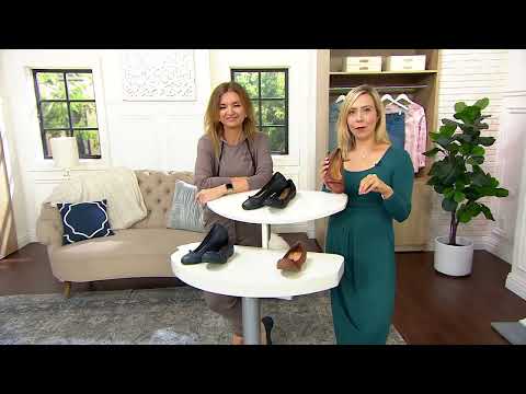 Clarks Collection Leather Ballet Flats - Meadow Rae on QVC