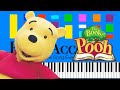 Disney S The Book Of Pooh Goodbye For Now Slow EASY Medium 4k Piano Tutorial