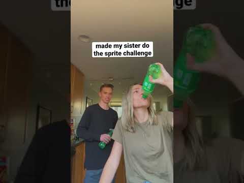 DO NOT attempt the sprite challenge #shorts