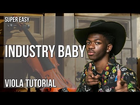SUPER EASY: How to play Industry Baby  by Lil Nas X ft Jack Harlow on Viola (Tutorial)