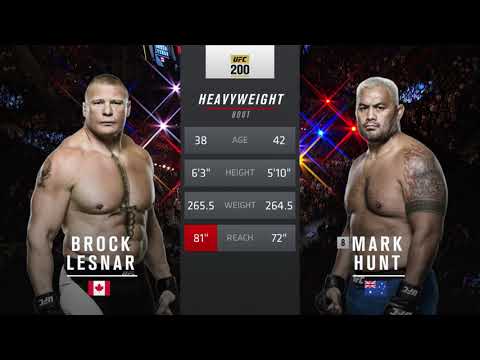 Brock Lesnar vs Mark Hunt full fight