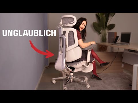 Weltweit ERSTER ergonomische Stuhl mit aktivem Lendenwirbelstützen-Tracking - HBADA X7 Review