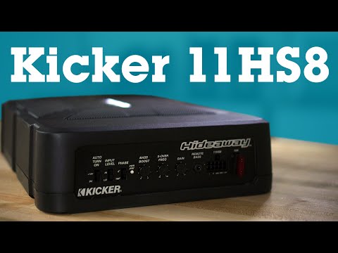 Kicker 11HS8 Hideaway compact powered subwoofer | Crutchfield