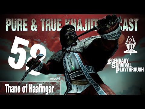 Pure & True Khajiit Outcast Build (58) Thane of Haafingar - Skyrim AE Legendary Survival