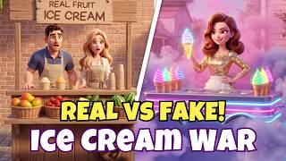 Real vs Fake Ice Cream! | Easy English Listening Stories for Beginners (A1–A2 Level)