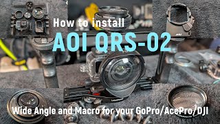 Complete Lens Mount Tutorial for Underwater Action Cameras using AOI lenses with Macromate