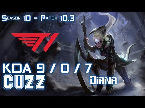 T1 Cuzz DIANA vs JARVAN IV Jungle - Patch 10.3 KR Ranked