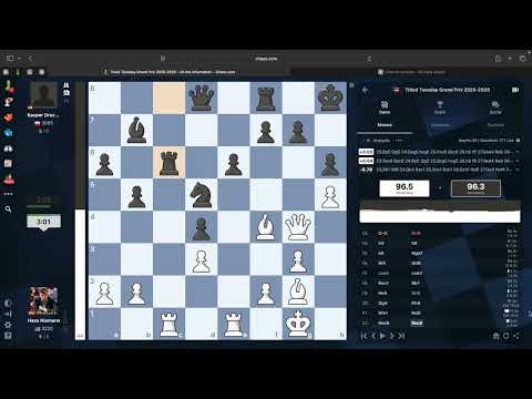 Hans Niemann in Titled Tuesday VS IM Kacper Drozdowski POLAND