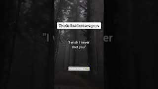 Words that Hurt Everyone 🥺💔#shorts #short #viral #hurt
