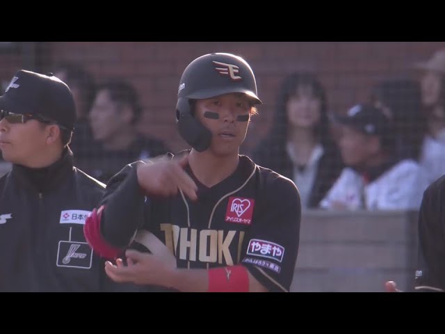 【8回裏】取られたら取り返す!! イーグルス・鈴木大地 レフト前へ同点タイムリーヒット!! 2024年4月13日 東北楽天ゴールデンイーグルス 対 千葉ロッテマリーンズ