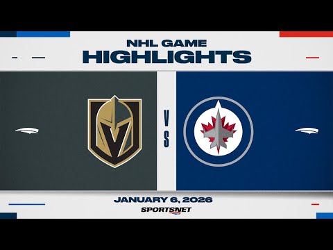 NHL Highlights | Golden Knights vs. Jets - January 6, 2026