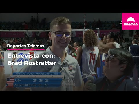 Brad Rostratter en Entrevista | 🇺🇸 EU VS PR 🇵🇷 | Copa PanAmericana 2022 Senior Women
