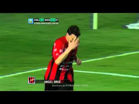 Gol de Orué. Colón 2 - Douglas Haig 1. Fecha 10. Torneo Primera B Nacional 2014. FPT.