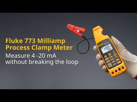 Fluke 773 Milliamp Process Clamp Meter | Measure 4 -20 mA Without Breaking the Loop
