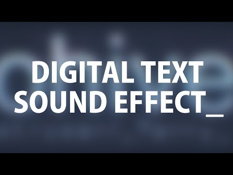 Digital Text Sound