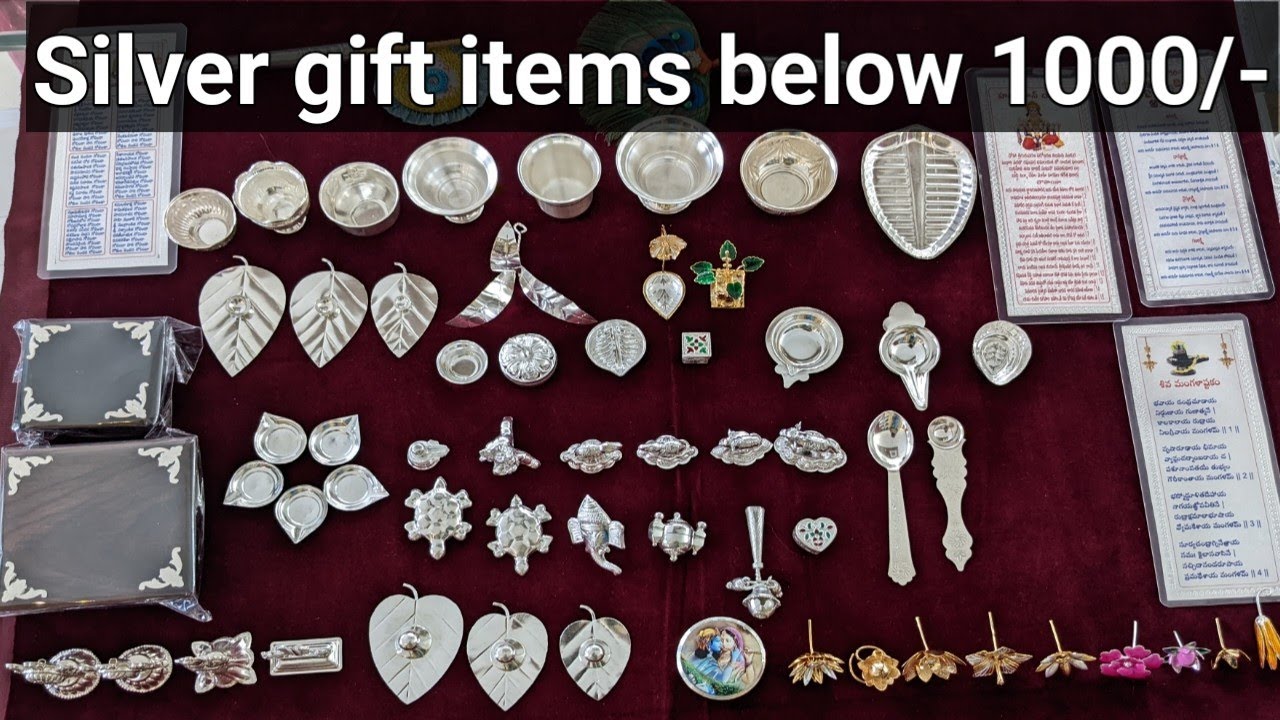 Silver gift items below 1000/-