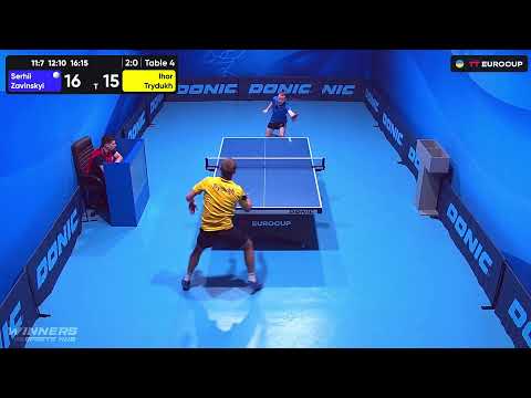 11:35 Serhii Zavinskyi - Ihor Trydukh 19.08.2023 TT Euro.Cup Ukraine  Professional. TABLE 4