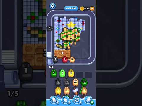 Pixel Flow Level 594 Walkthrough