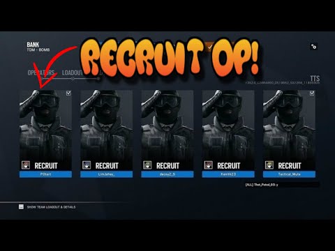 Operation Recruit OP in Rainbow six siege