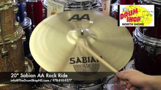 Video thumbnail for Sabian AA Rock Ride 20" - The Drum Shop North Shore by Nate Morrison Drums
