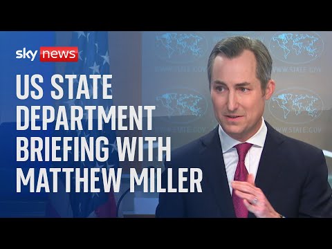 State Department briefing with spokesperson Matthew Miller as US pauses shipment of bombs to Israel