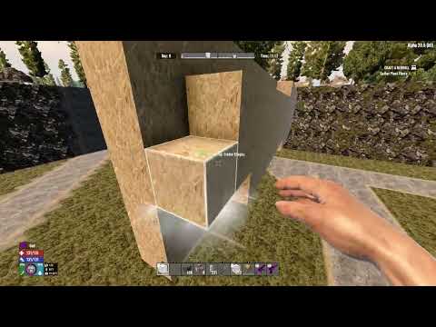 7 Days to Die - undergraund afk base powered doors escape