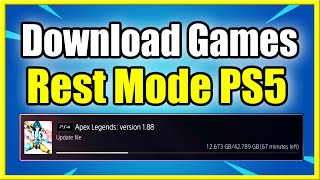 How to Download Games in Rest Mode on PS5 (Faster Speeds!)