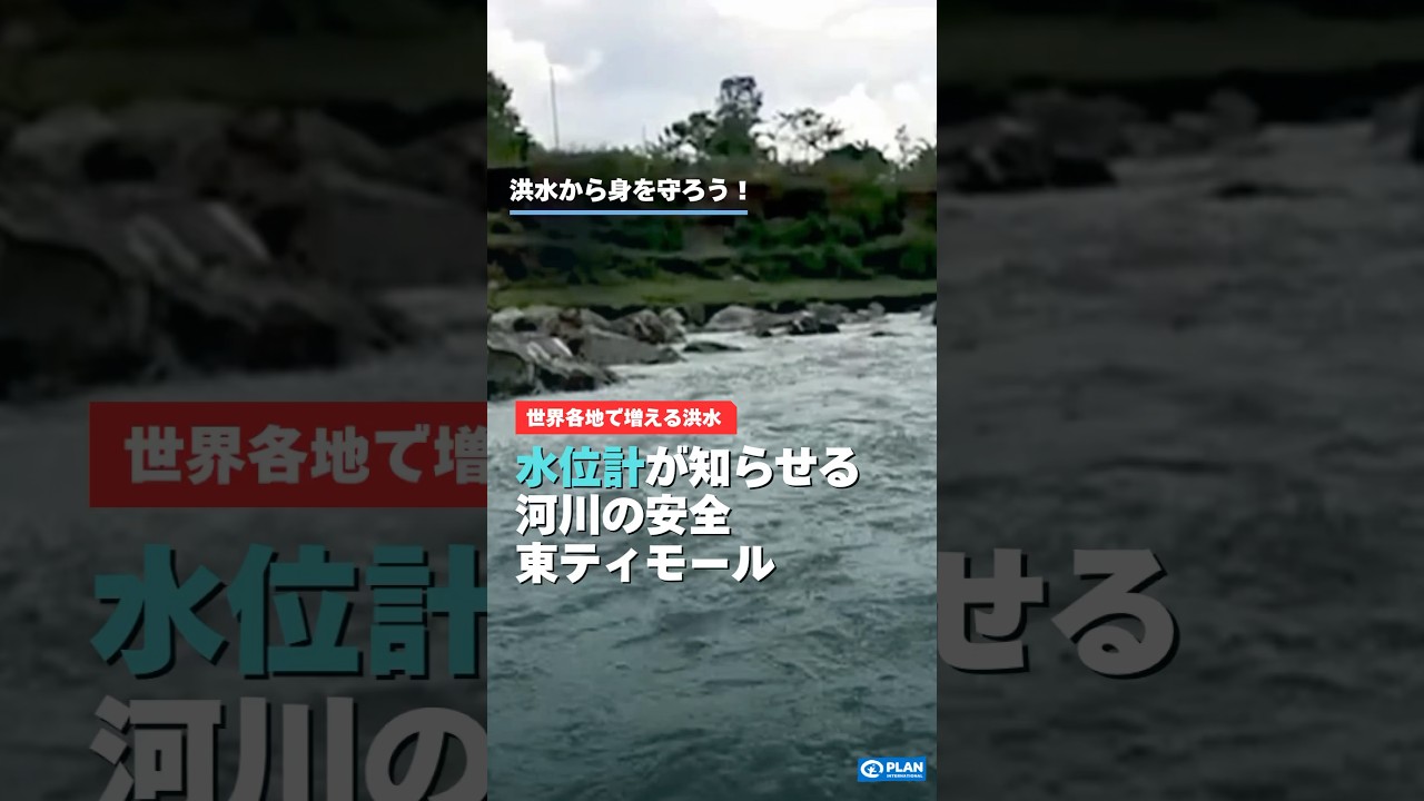 【洪水対策】水位計が知らせる河川の安全 #東ティモール #洪水 #水害