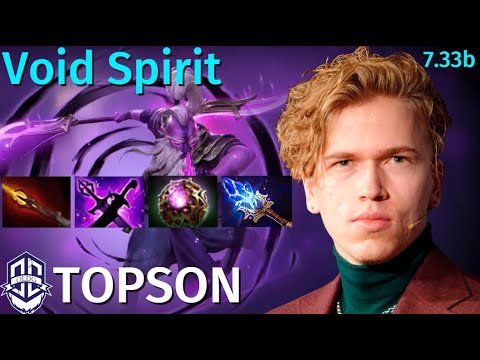 Topson - Void Spirit mid 7.33b | Full Gameplay Pro Players | high mmr | dota 2 | Matchmaking | OLD G