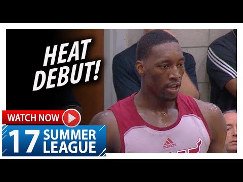 Bam Adebayo Full SL Heat Debut Highlights vs Hornets (2017.07.01) - 14 Pts, 10 Reb, 3 Blks