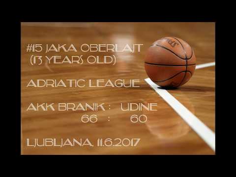 Basketball Highlights - #15 Jaka Oberlajt (U15) Adriatic League Branik Mortegliano Udine