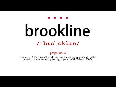 How to pronounce brookline - Vocab Today