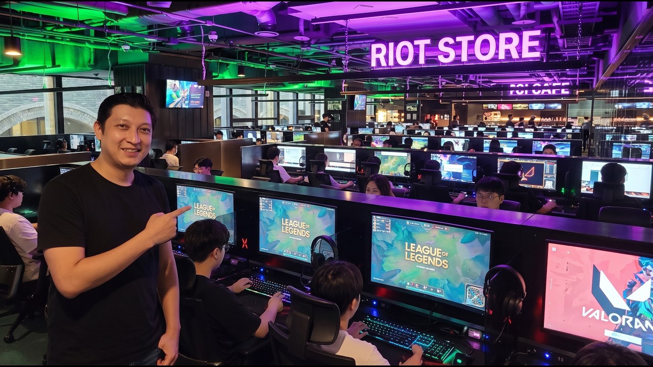 ke KOREA liat ( RIOT I-Cafe + LOL stadium ), markas nya team T1 