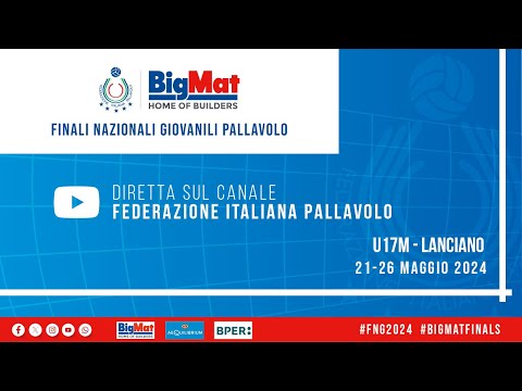 🔴BIGMAT FINALI NAZIONALI GIOVANILI U17M: n°gara 468 - VOLLEY PARELLA TORINO vs VOLLEY TREVISO