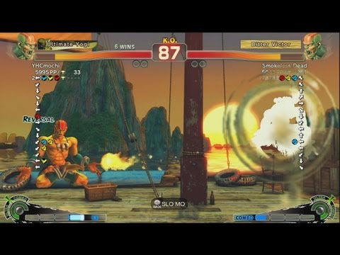 YHC-mochi (Dhalsim) vs Smokeless Dead (Dhalsim) - AE 2012 Match *1080p*