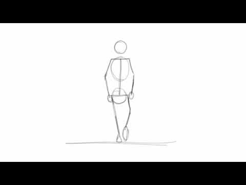 27 - front view walk cycle animation