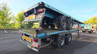 العربات نصف المقطورة عربة مقطورة مسطحة Robuste Kaiser SB1502A - SAF Axles - Drum Brakes 2-axle flatbed trailer | صورة 4 - Autoline