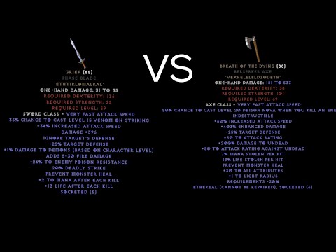 Grief Vs Breath Of The Dying Zealot Paladin D2 Resurrected