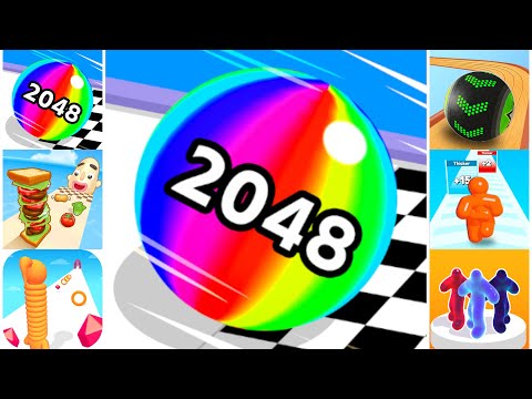 Ball Run 2048, Going Balls, Sandwich Runner, Tall Man Run, Long Neck Run, Blob Runner 3D Gameplay