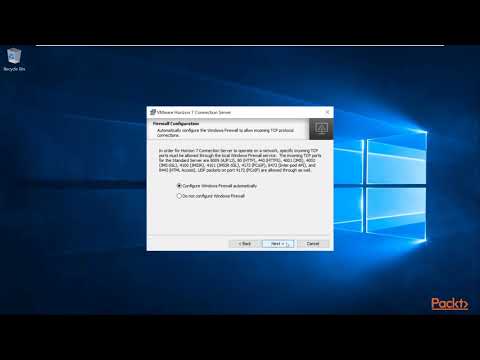 Learning VMware Horizon 7 x Installing the View Connection Server|packtpub com